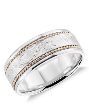 Blue Nile 56382 Gold Wedding Ring