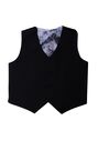 Little Tuxedos "Prodigy" Kids Black Tuxedo (5-Piece Set) Flower Girl Dress and Ring Bearer Outfit - thumbnail - 5