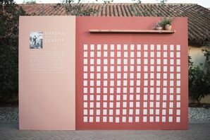DIY Escort Card Wall at the Oak Creek Golf Club in Irvine, California