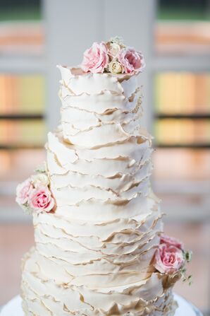 Ivory Textured Buttercream Wedding Cake