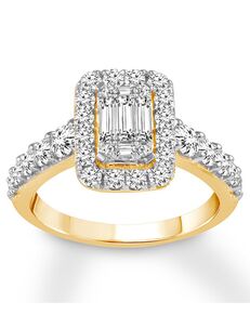 Kay Jewelers Vintage Emerald Cut Engagement Ring