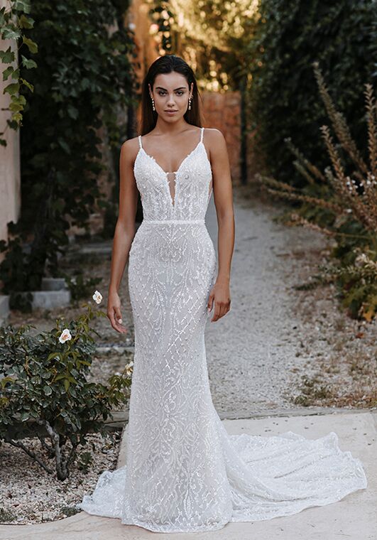 Abella Giselle Sheath Wedding Dress - 4