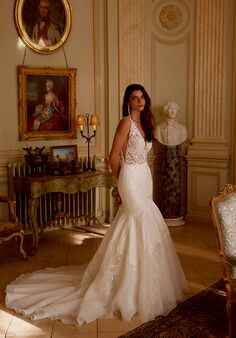 Justin Alexander Jolene Fit-and-Flare Wedding Dress
