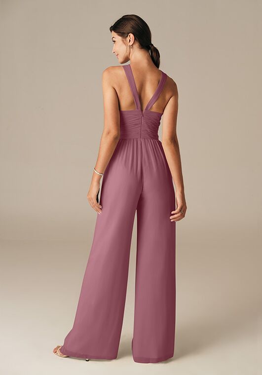 AW Bridal AW Lorraine Jump Suit V-Neck Bridesmaid Dress - 5