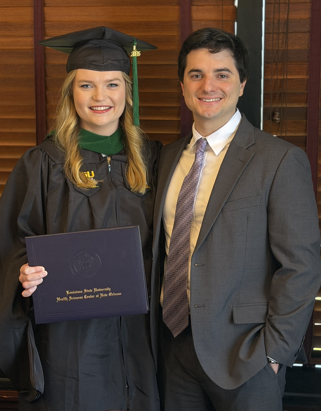 Emily graduating from PA school. 