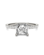 Forever One Moissanite Classic Princess Cut Engagement Ring - thumbnail - 1