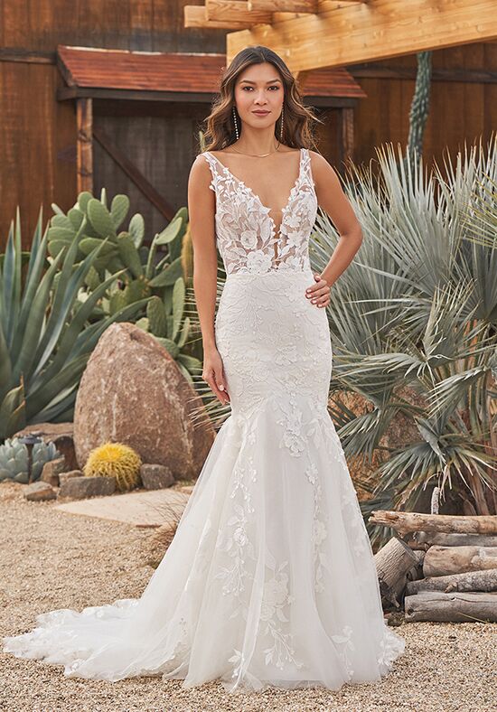 Lillian West 66252 Trumpet Wedding Dress - 1