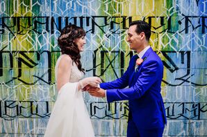 Modern Latino and Jewish Couple at The Cookery in Durham, North Carolina