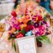 Gold wire was twisted into numbers for unexpected, yet elegant, framed table numbers.