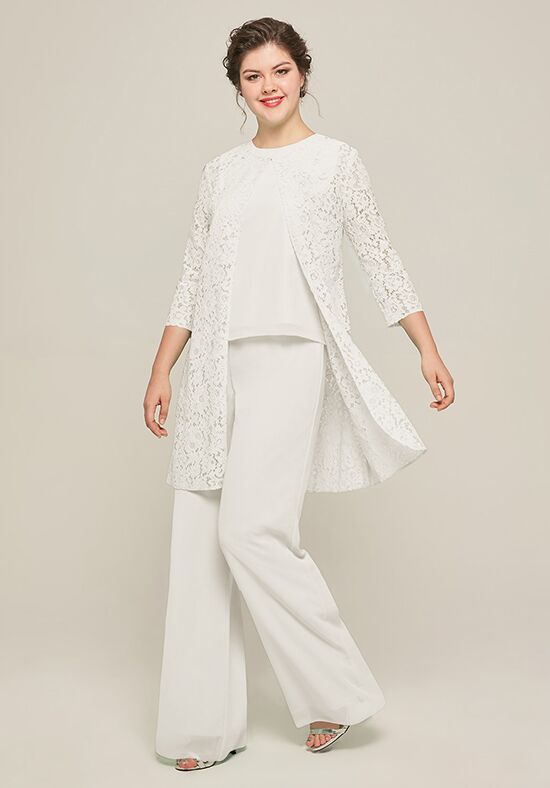AW Bridal AW Karin Pantsuit White Mother Of The Bride Dress - 1