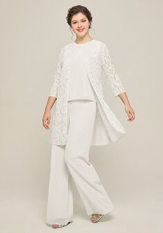 AW Bridal AW Karin Pantsuit White Mother Of The Bride Dress