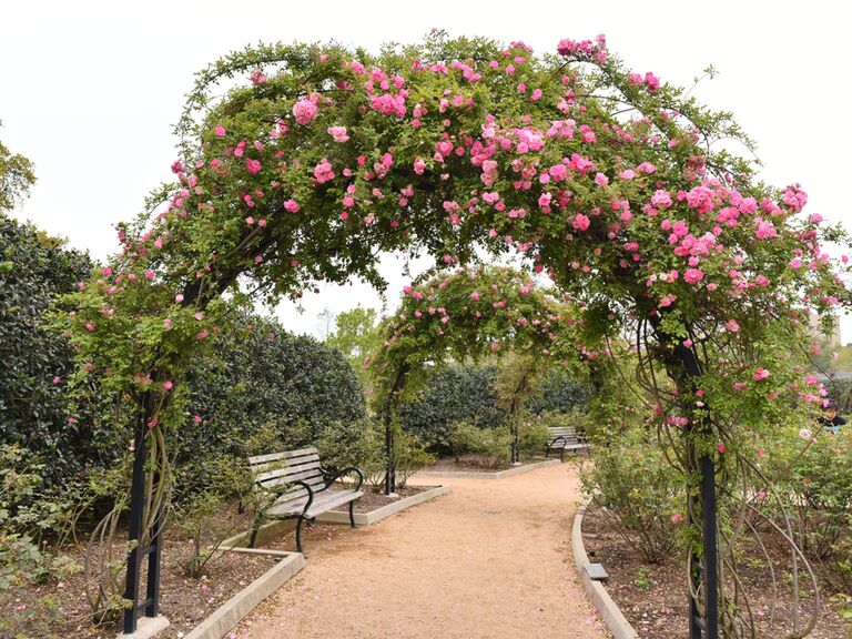 Archway in McGovern Centennial Gardens in Houston, Texas
