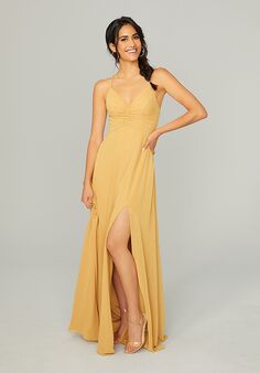 Morilee by Madeline Gardner Bridesmaids Style 21755 V-Neck Bridesmaid Dress