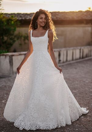 a line wedding dress