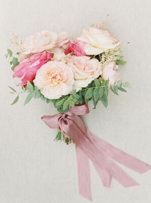Cream-and-Pink Bouquet for Wedding at Kestrel Park in Santa Ynez, California