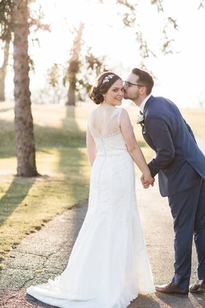 Pearl Beaded Justin Alexander Wedding Dress