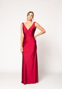 Bari Jay Bridesmaids 2201 V-Neck Bridesmaid Dress