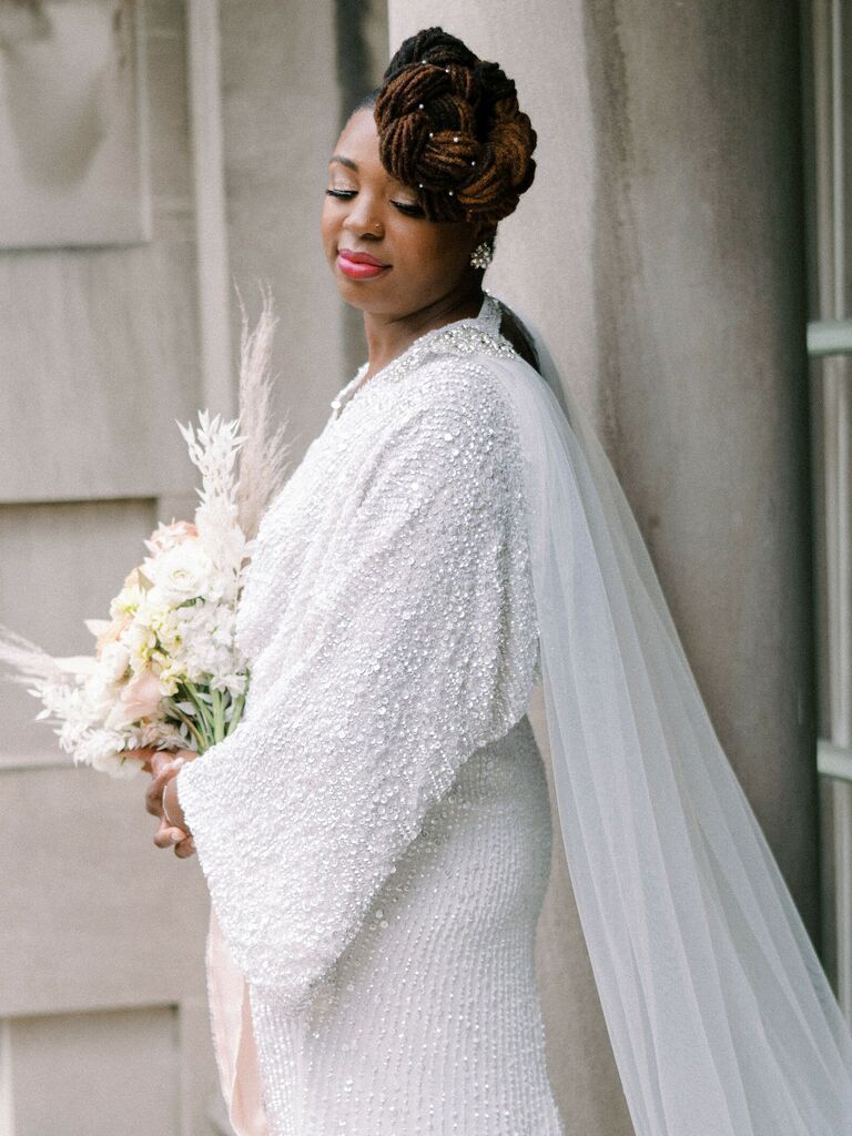 wedding updos side twist