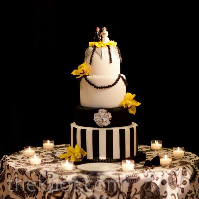 Modern Striped Cake
