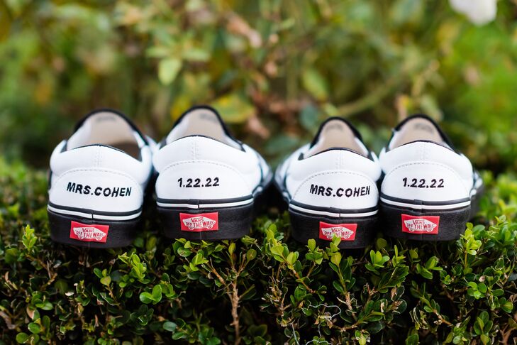 Custom Vans Sneakers for Wedding