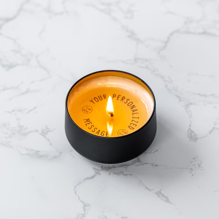 Hidden Message Candle from lumiplace on Etsy