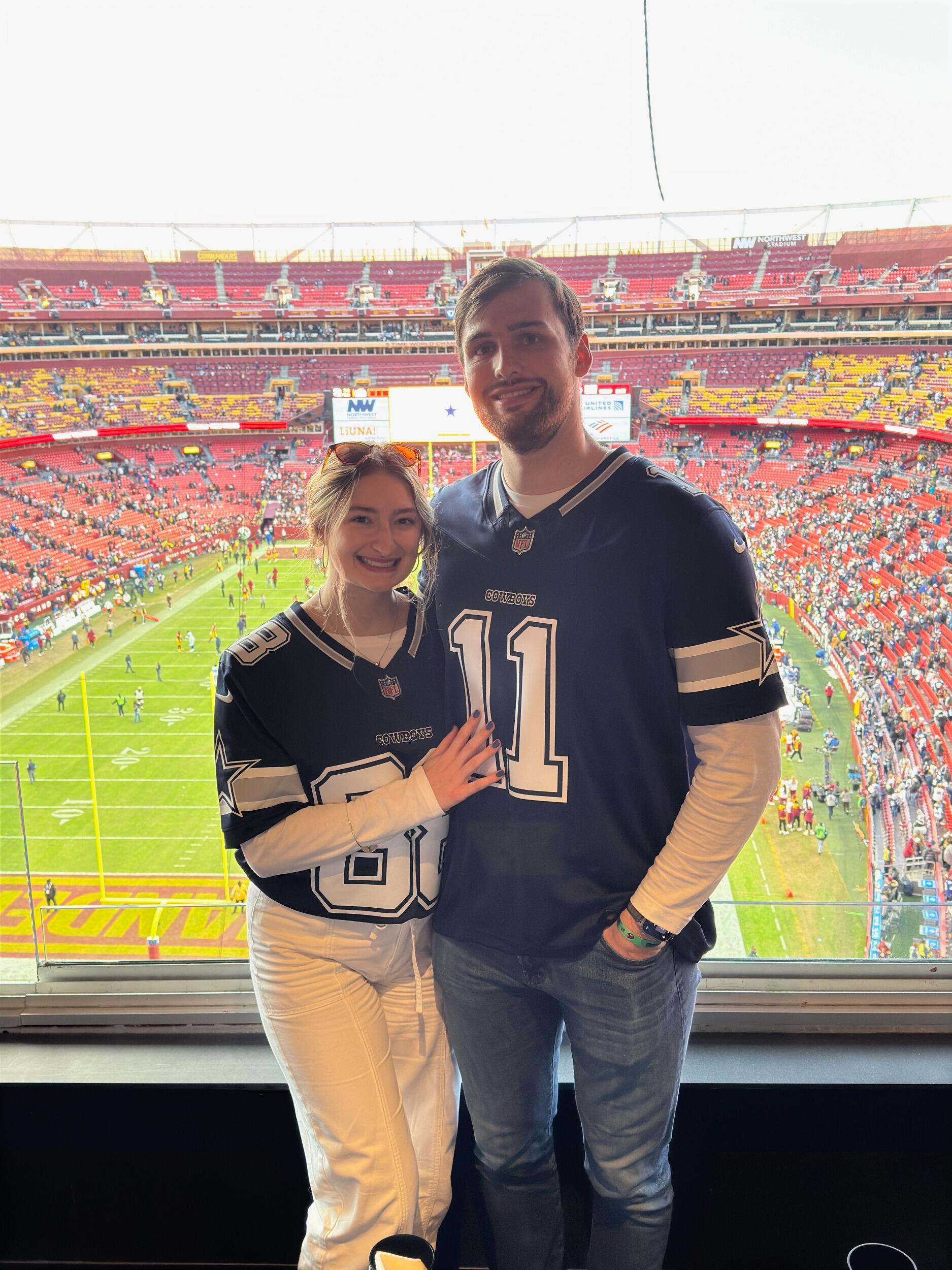 Commanders vs Cowboys, our fav! Go Cowboys! We love watching football on Sundays, making chili and opening the windows. You can place your bets now, what will our future dogs name be? 
(p.s. this is our year!!)