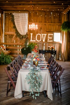 Rustic Barn Reception at Shady Elms Farm