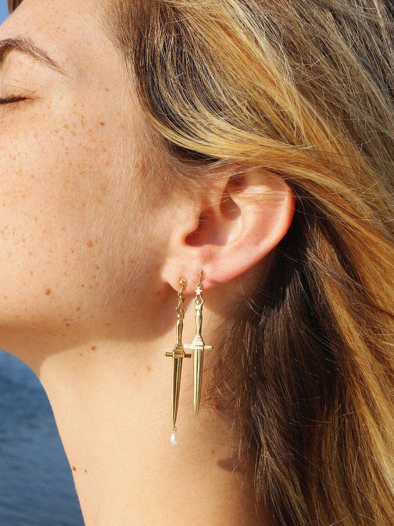 dagger earrings