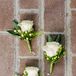 White Rose, Hypericum Berry Boutonniere
