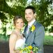 Couple Shot with Colorful Flowers