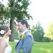 Intimate Moment Between Bride and Groom