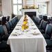White Reception table, Colorful Centerpieces