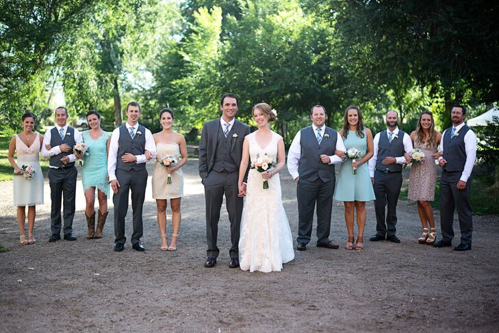 Rustic, Casual Wedding Party