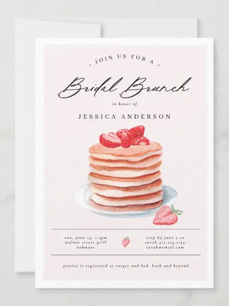 The Chicest Bridal Shower Brunch Invitations