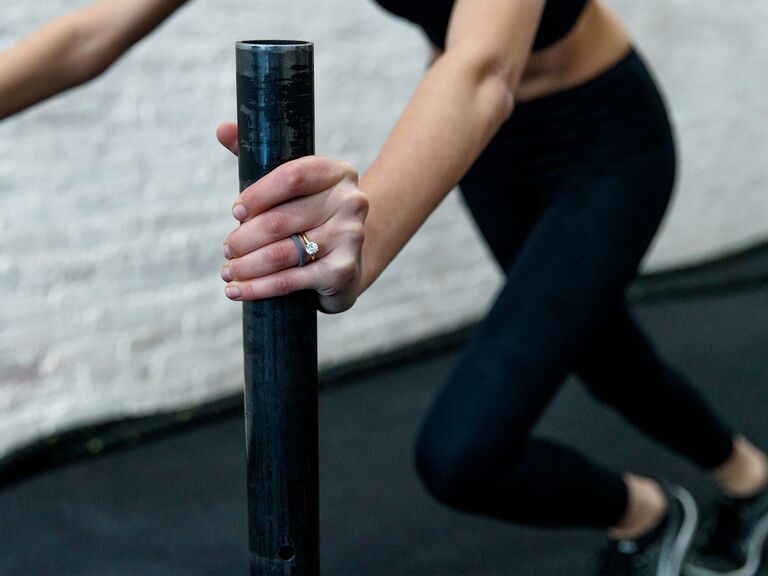 Woman working out with Buffr