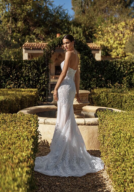 Moonlight Collection J6936 Mermaid and Trumpet Wedding Dress - 2