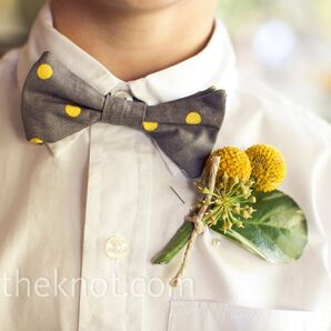 Yellow Craspedia Boutonniere