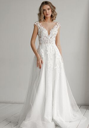 Olivia Bottega Light Ivory Lace Wedding Dress Enn A-Line Wedding Dress