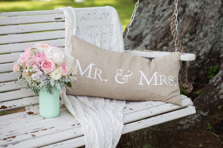 Mr. & Mrs. Rustic Glam Cushion