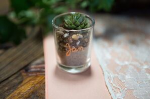 DIY Personalized Succulent Wedding Favors