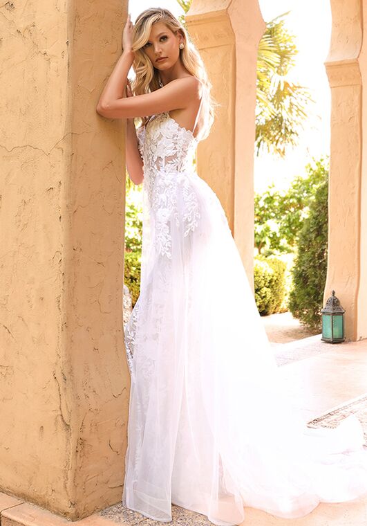 Ladivine CD931W Fit-and-Flare Wedding Dress - 4