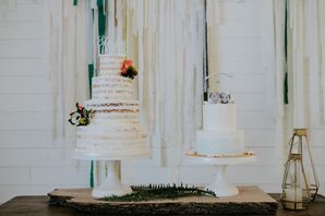 Round Tiered Bohemian Wedding Cakes