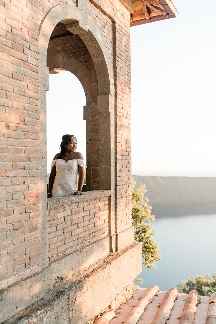 Bridal Portraits at Villa Del Cardinale in Italy