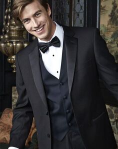 BLACKTIE KINGSTON Black Wedding Tuxedo Black Tuxedo