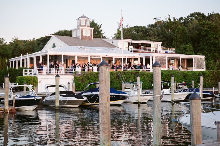 The Hamptons was a special spot for both Jill and Conor, not only had they met there, they spent a significant amount of time there each summer with their close family and friends. Though they toyed with the idea of Block Island or Vermont when looking for locations to host the wedding, the ultimately decided on East Hampton, knowing it was the perfect fit. “The feeling was part nautical, part polished restaurant. There is even a giant mahogany sailboat in the bar!” says Jill.