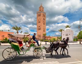 Koutoubia Mosque on Marrakesh, Morocco