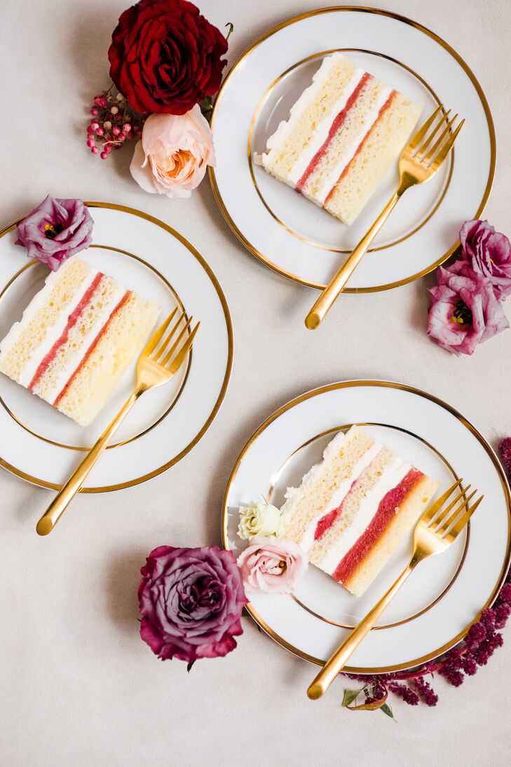 Slices of Cake for Wedding at Toledo Country Club in Ohio