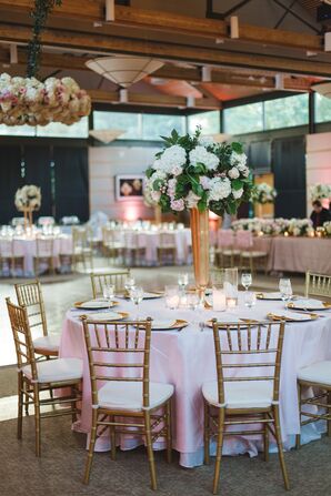 Blush and Gold Dining Table