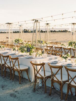 Relaxed Beachside Reception in San Diego