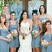 Slate-Colored Bridesmaid Dresses